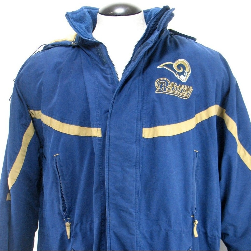 St Louis Rams - NFL - Coat Zip Front Hood Sz XXL
